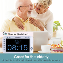 The Forte 9  your personal Alarm Assistant<br>Simple to set. Easy to use.