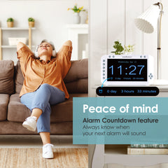 The Forte 9  your personal Alarm Assistant<br>Simple to set. Easy to use.