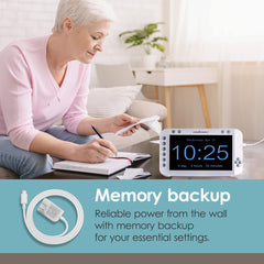 The Forte 9  your personal Alarm Assistant<br>Simple to set. Easy to use.