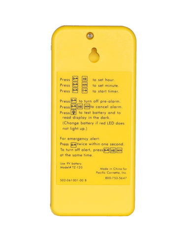 Screaming Meanie 110<br> Extra loud 120 dB alarm timer. <br>Simple to Set. Easy to Use.